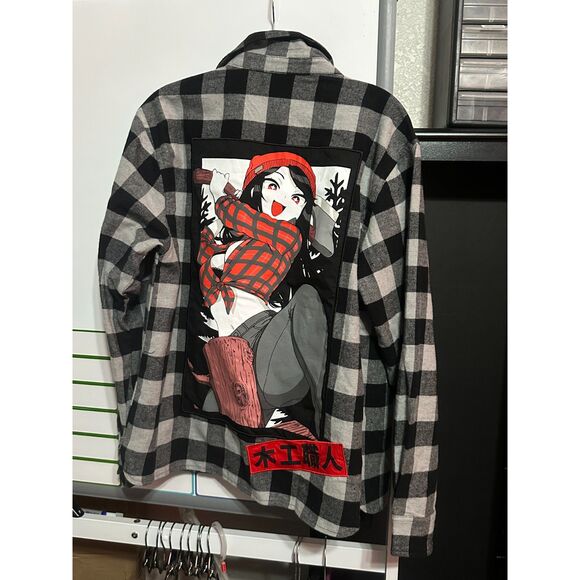 GamerSupps Waifu Cups x Morning Wood Plaid Flannel - Picture 5 of 6